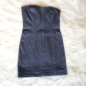 Joes Jeans Strapless Mini Jean Dress 